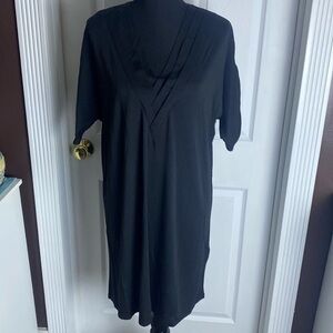 Chicme Women’s Black V-Neck T-Shirt Dress sz XL NWOT